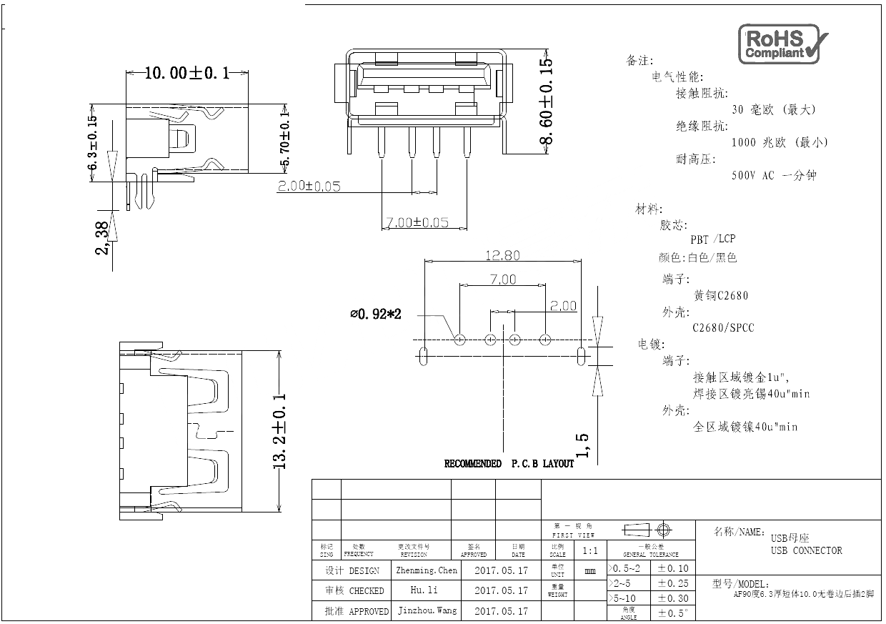 AF90度短体